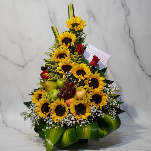 Golden Floral Arrangement