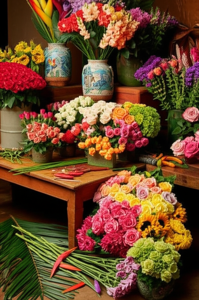 Taller de arreglos florales artesanales en Cúcuta Norte de Santander